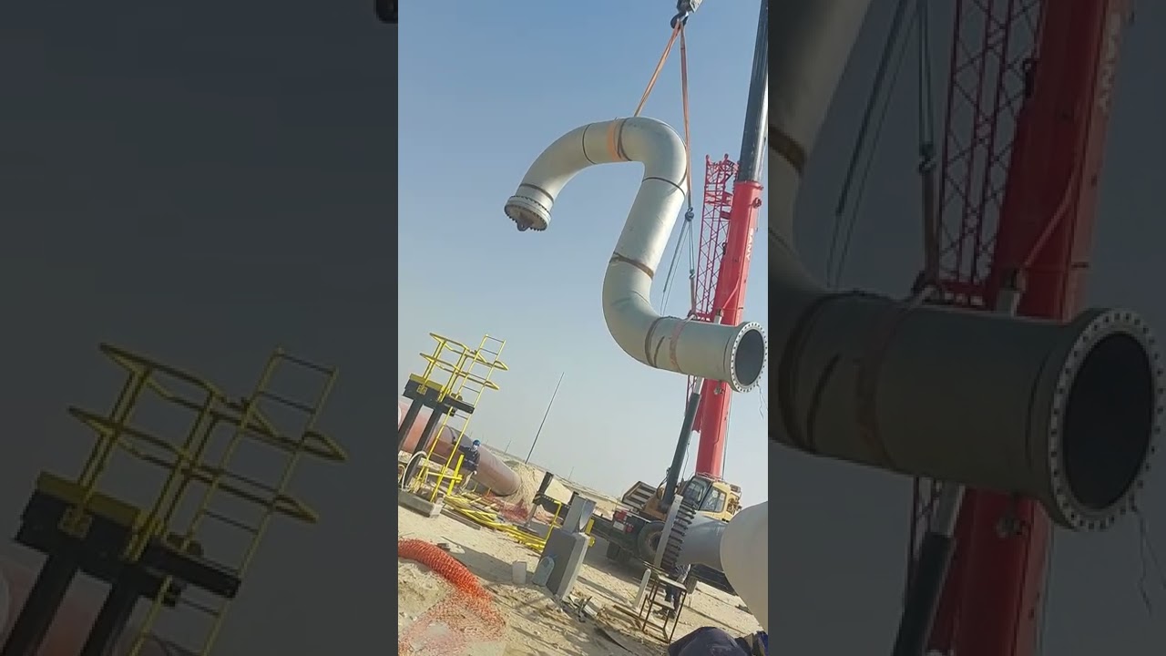 Spool Erection||130 ton crane||critical lifting #shorts