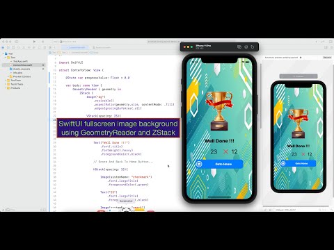 SwiftUI fullscreen image background using GeometryReader and ZStack