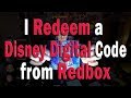 Copyright Lawyer Redeems Disney Digital Code From Redbox