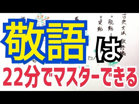 【古文】敬語をたった22分でマスターして、完全暗記する動画