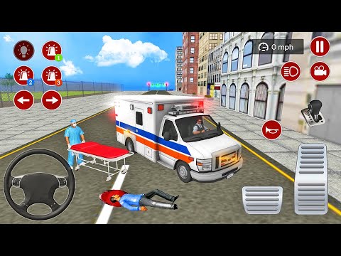 US Ambulance Driving Simulator 2021 - Emergency Van Rescue Driver - Android Gameplay