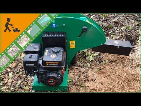 AgriEuro Premium Line Petrol Garden Shredder - 7 HP petrol engine - wood chipper - Customer's video