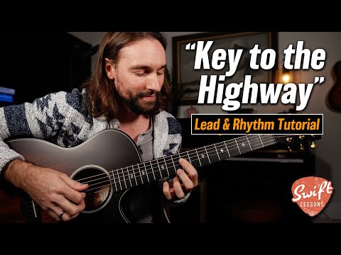 Key to the Highway Guitar Lesson - Rhythm & Soloing Tutorial!