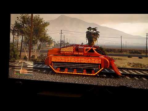 GTA 5 train crashes season 2 episode 26 (future shock scarab vs train)