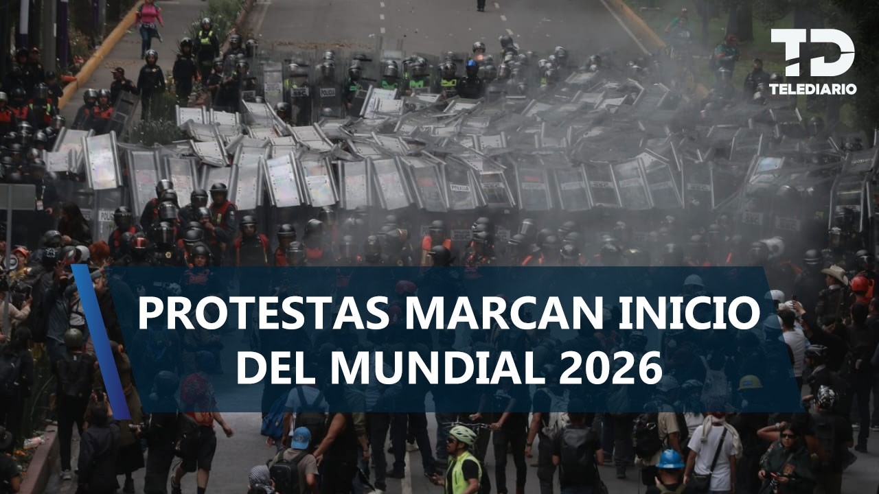 Inauguración del Mundial en CDMX se ve marcada por manifestaciones en distintos puntos de la capital