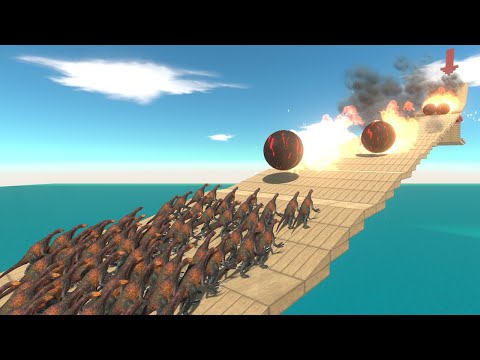 Giant Stairs Challenge - Animal Revolt Battle Simulator