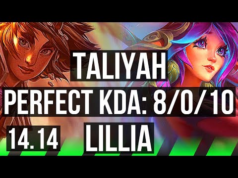 TALIYAH vs LILLIA (JGL) | 8/0/10, 900+ games, Legendary | VN Challenger | 14.14