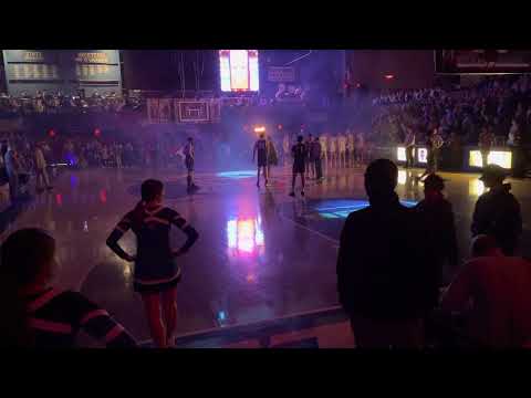 Best High School Basketball Pre-Game Intro in the country. Quincy Blue Devils!!
