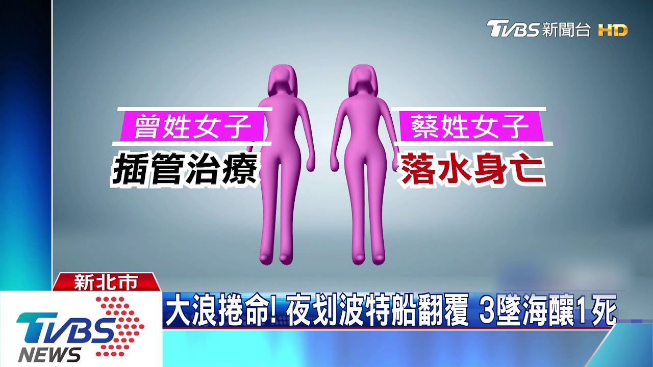 夜遊划船遇大浪！　八里南灣頭1死1重傷