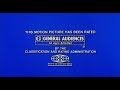 MPAA G Rating Screen