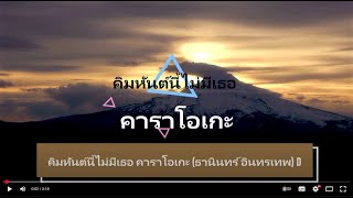 คิมหันต์นี้ไม่มีเธอ คาราโอเกะ (ธานินทร์ อินทรเทพ) D