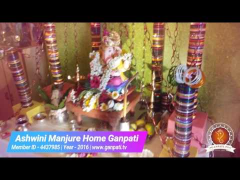 Ashwini Manjure Home Ganpati Decoration Video