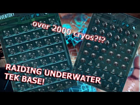 OVER 2000 CRYOS FROM UNDERWATER TEK BASE!?! / ARK OFFICIAL SMALL TRIBES / MEK CHICKENS