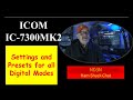 IC7300MK2 Digital Settings And Presets
