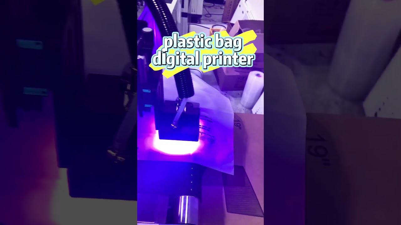 Plastic bag digital printing machine - plastic bag easy to print LOGO without plate making