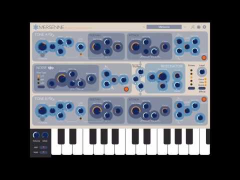 Let's Play Mersenne Melodic Percussion Synthesizer for iPad