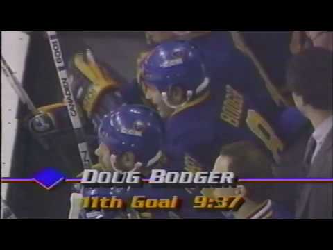 Doug Bodger Goal - Sabres vs. Whalers, 3/10/90