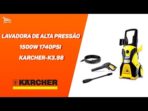Lavadora de Alta Pressão Indução 1740 PSI/Libras 360L/h 1500W Kärcher K3.98 - Video