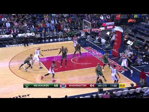 John Wall Full Game Highlight VS Milwaukee Bucks (19Points,9Assists,6Rebounds)
