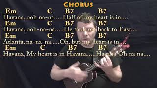 Havana (Camila Cabello) Cover Lesson in Em with Chords/Lyrics - Em C B7 Chords - Chordify