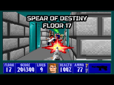 Wolfenstein 3D: Spear of Destiny / Floor 17 / PC Gameplay 4K