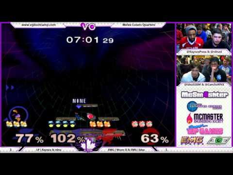 McSmashter 4 - LP | Raynex & n0ne Vs. EMG | Weon-X & EMG | Idea - SSBM Losers Quarters - Melee