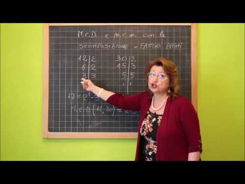08 Massimo Comune Divisore - minimo comune multiplo