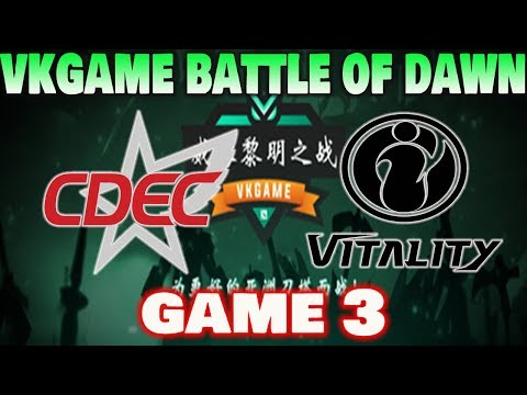 CDEC VS IGV GAME 3 VKGAME BATTLE OF DAWN DOTA 2