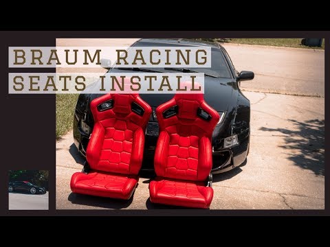 HOW TO INSTALL BRAUM RACING SEATS! [ 300zx Widebody Twin Turbo ]