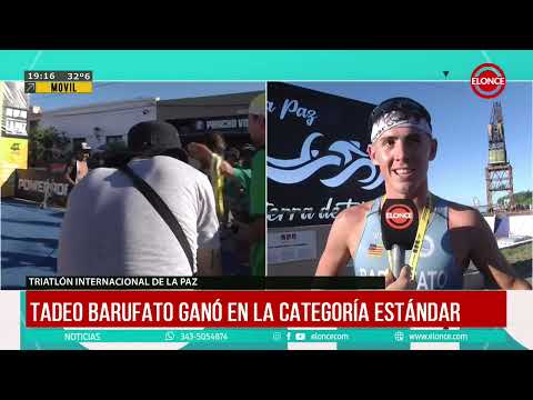 Tadeo Baruffato se consagró campeón en el Triatlón Internacional de La Paz