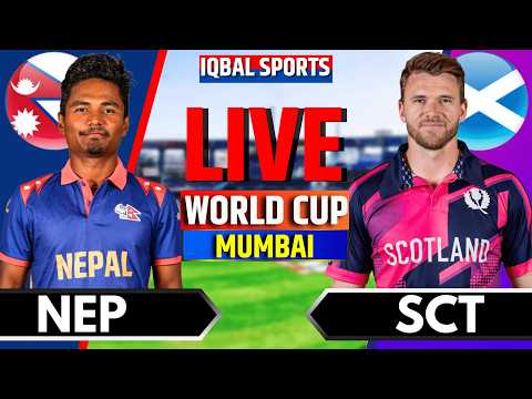 Scotland vs Nepal, T20 World Cup 2026 | Live Cricket Match Today | SCO vs NEP Live | Iqbal Sports
