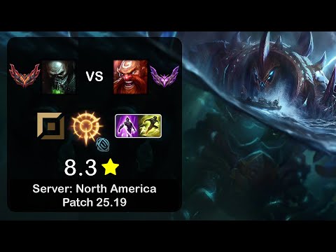 Urgot Top vs Gragas - NA GrandMaster - Patch 25.19