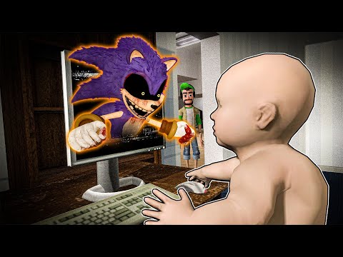 My Baby Downloaded His First SCARY Game?! - Garry's Mod