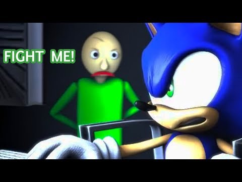 SFM BALDI'S BASICS VS SONIC Animation!