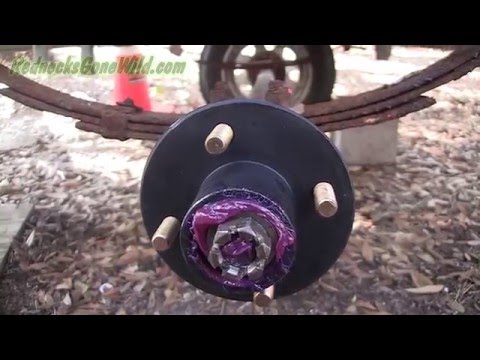 How to replace trailer hub and bearings