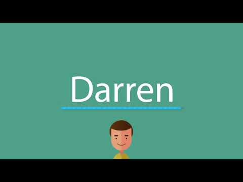 Darren pronunciation