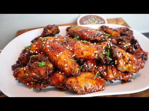 How To Make The Best Sticky Honey BBQ Chicken Wings | Honey Chicken Wings | BBQ Chicken