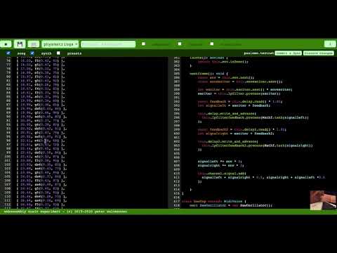WebAssembly physical modeling synthesis experiment (WARNING: sudden loud sounds)