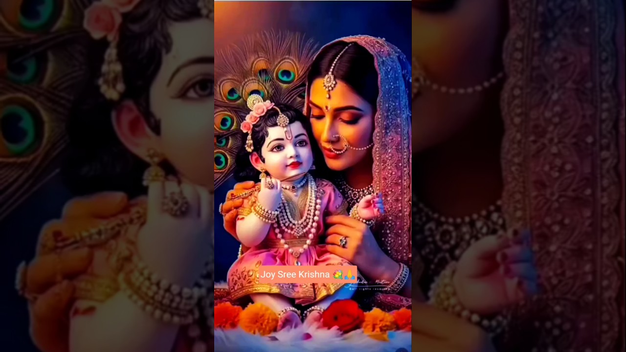 Joy Sree Krishna 💐🙏#shorts #shortvideo #janmashtami #krishna #bhajan #trending #youtubeshorts #yt🥰🌿🥀