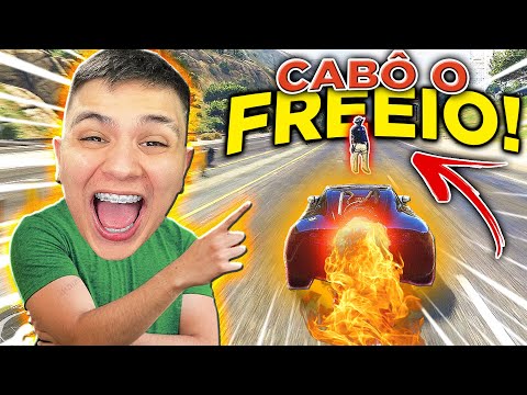 CABÔ O FREIO DO CARRO COM FOGO no GTA RP 😂 (Paulinho o LOKO)