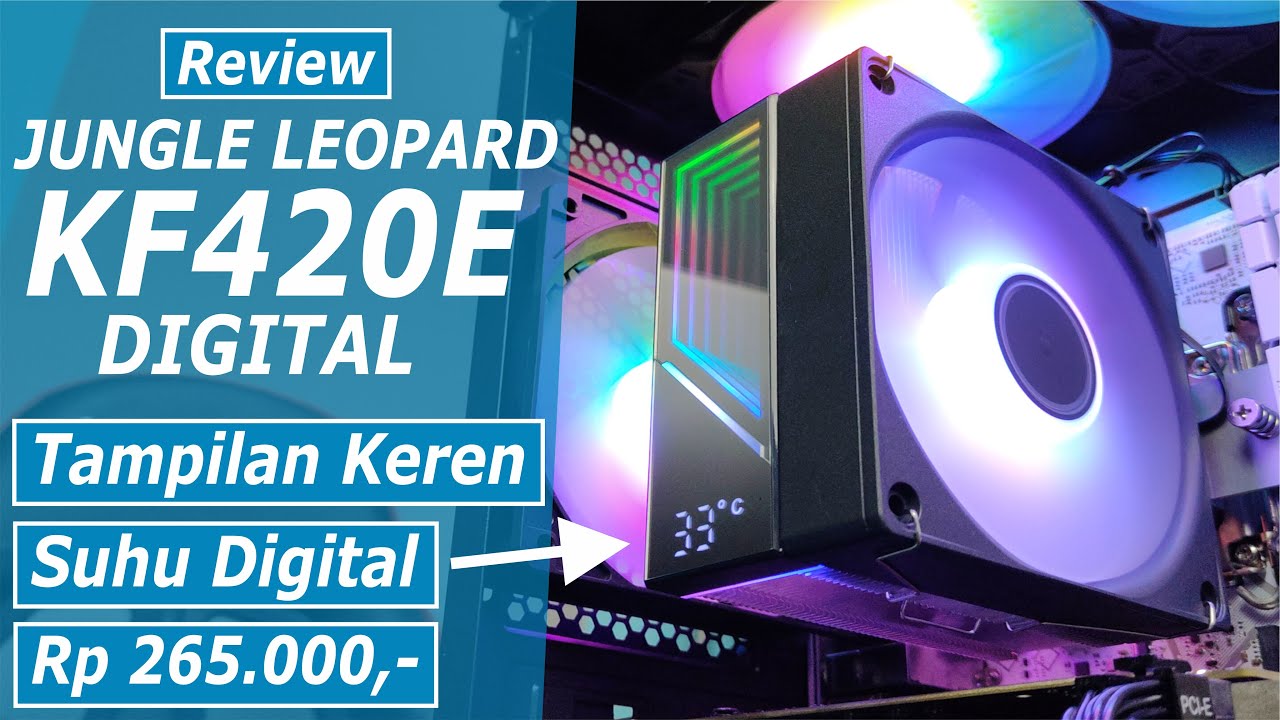 Review Jungle Leopard KF420E Digital CPU Cooler Digital Display Keren Murah
