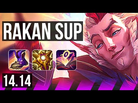 RAKAN & Miss Fortune vs KARMA & Ezreal (SUP) | 0/2/21, 800+ games | EUNE Challenger | 14.14