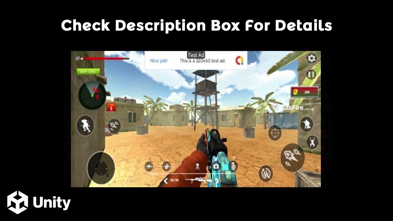 Commando Shooter Unity Source Code | Unity shooting game template