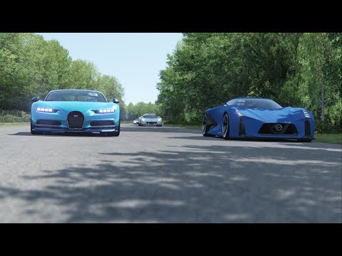 Onboard Nissan Concept 2020 Vision GT vs Supercars at Monza 1966