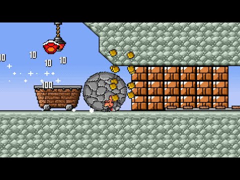 Super Mario Bros. X 2 (SMBX2 Beta 5) CUSTOM POWER-UP - ROCK MUSHROOM!
