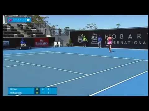 Roberta Vinci v Olivia Rogowska highlights (1R) - Hobart International 2015