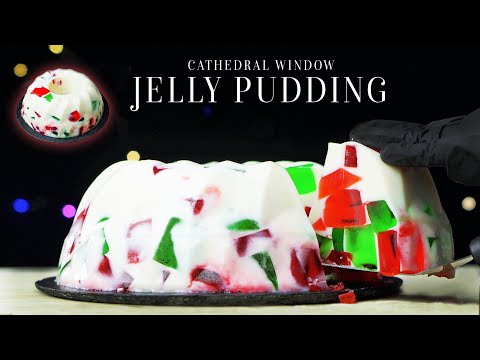 Cathedral Window | Broken Glass Jelly Pudding Recipe | Quick and Easy Christmas Dessert