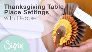 Thanksgiving Table Papercraft Turkey Place Settings