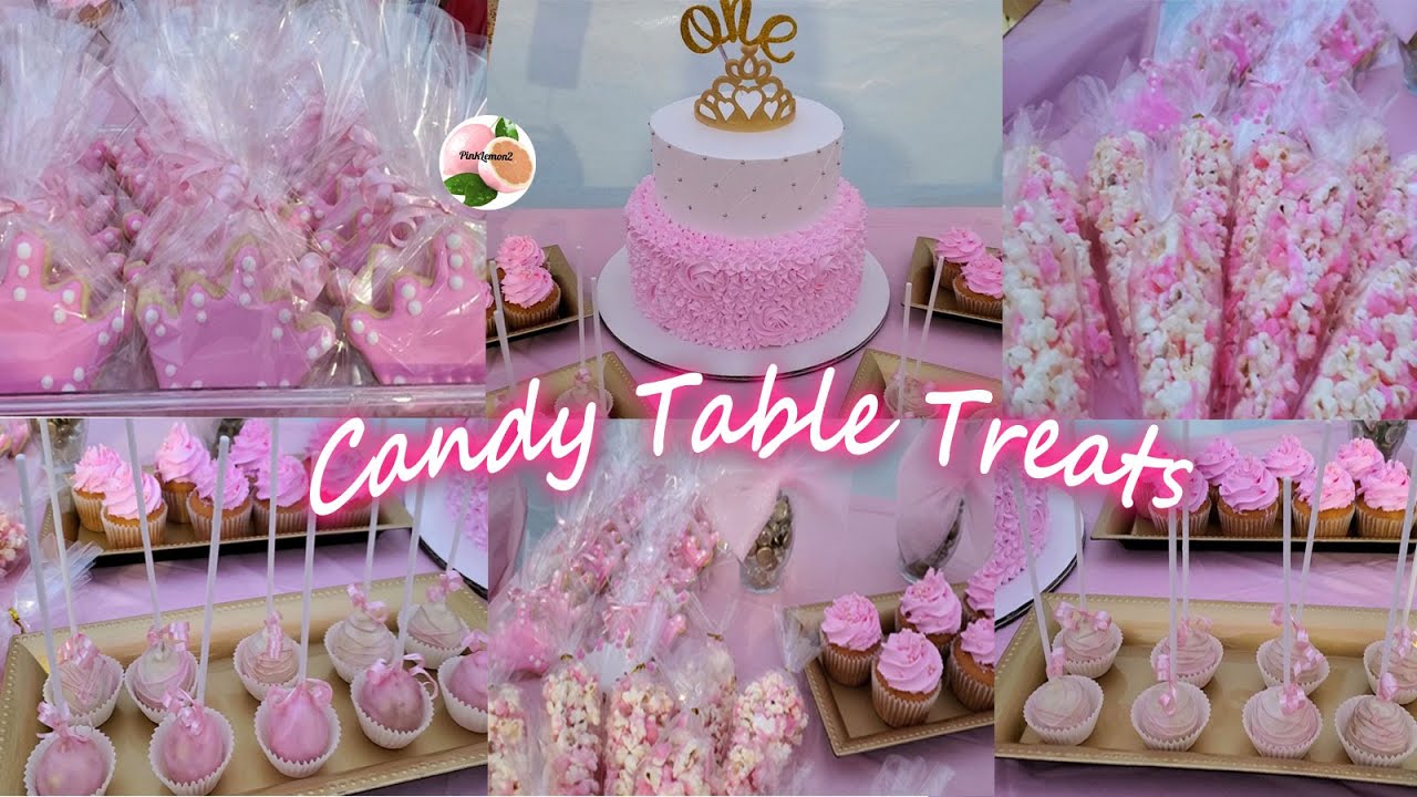 Mesa de Postres como hacerlos y decorar EMPRENDE tu NEGOCIO 🍬 cakepops, galletas de corazona