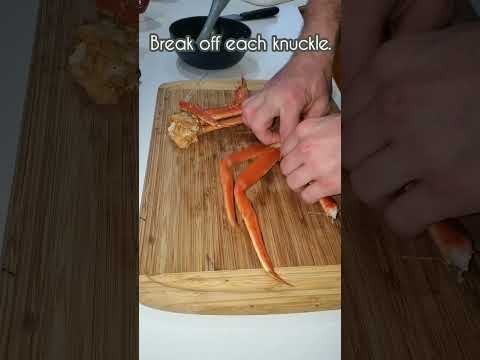 Never fight to get the meat out again! Smoked crab legs #trending #bbq #cool #tasty #food #viral